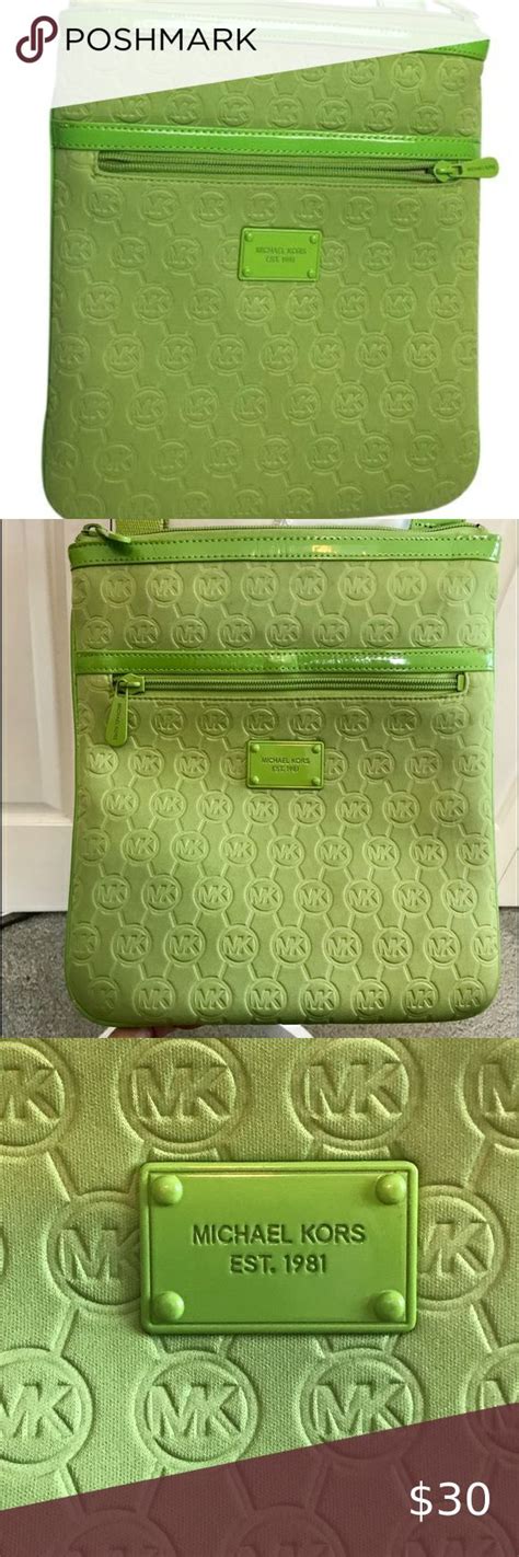 michael kors olive green crossbody bag|michael kors lime green handbag.